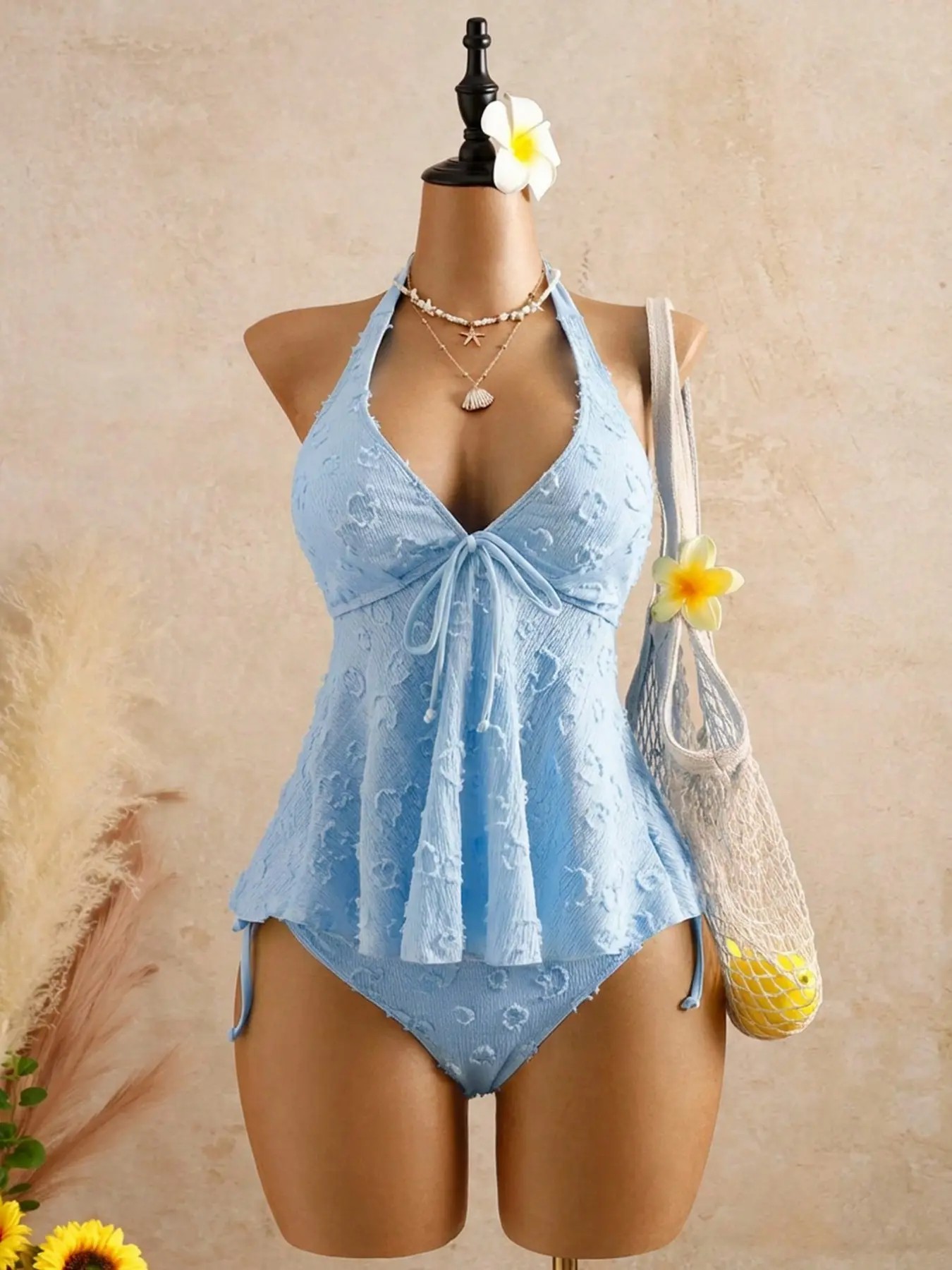 Women's Fashion Tankini Swimsuit, Stylish Two-Piece Swimwear