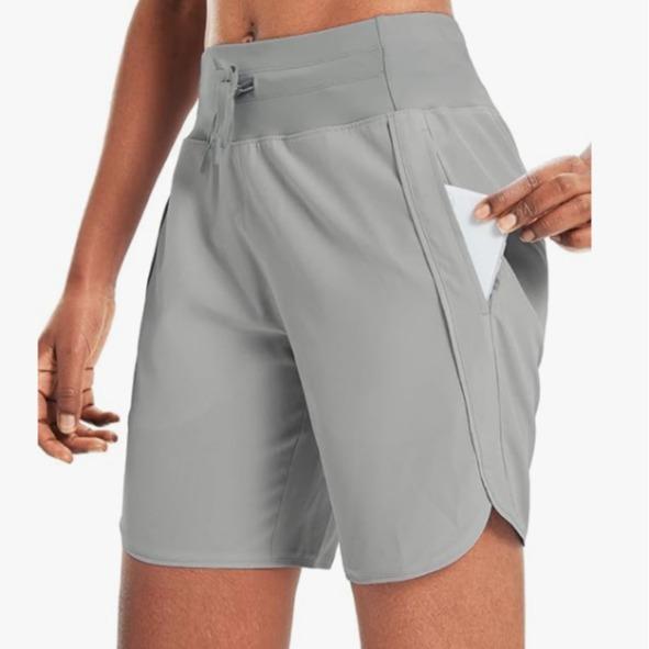 🔥Women’s High-Waist Quick-Dry Athletic Shorts (3