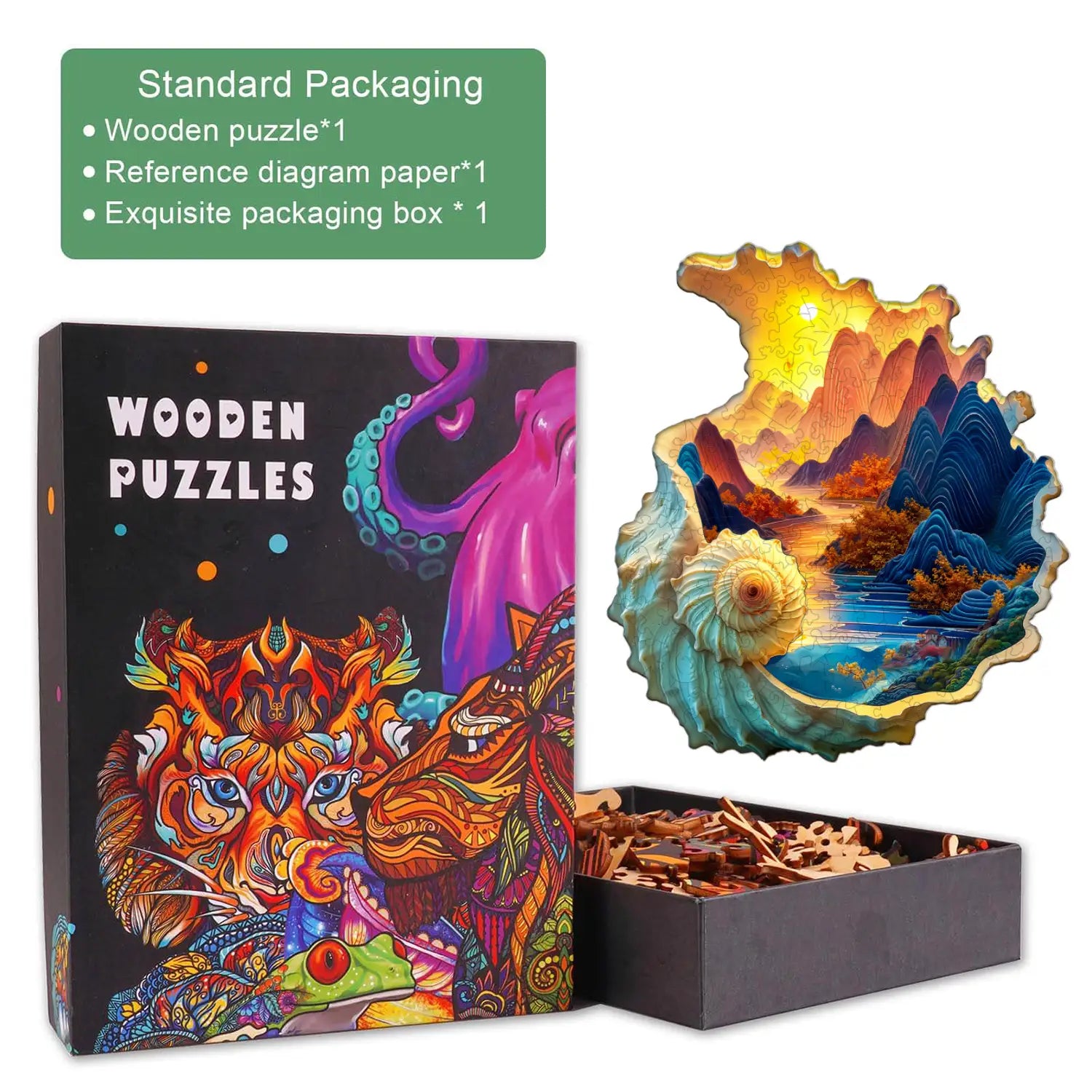 Conch scenery Wooden Jigsaw Puzzle