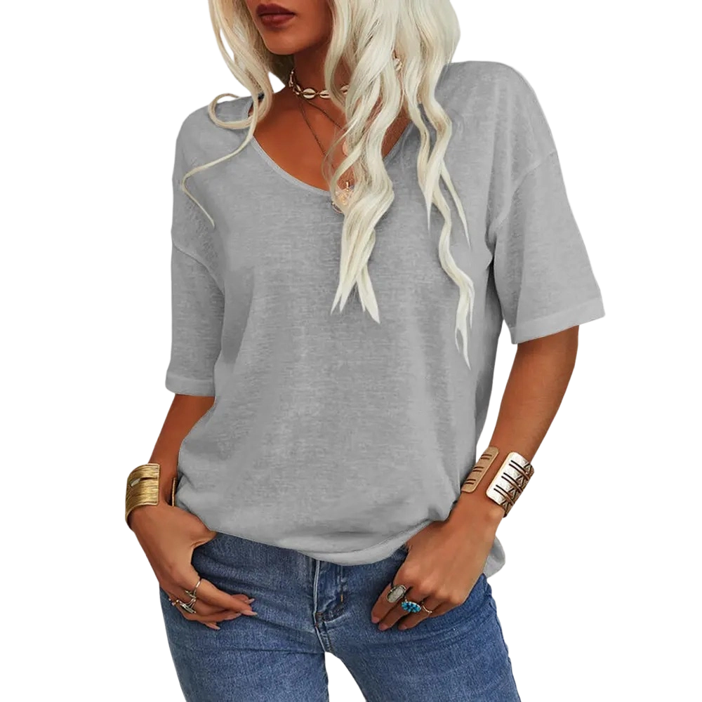 🌟🌟Women’s Soft V-Neck Casual Loose Fit T-Shirt