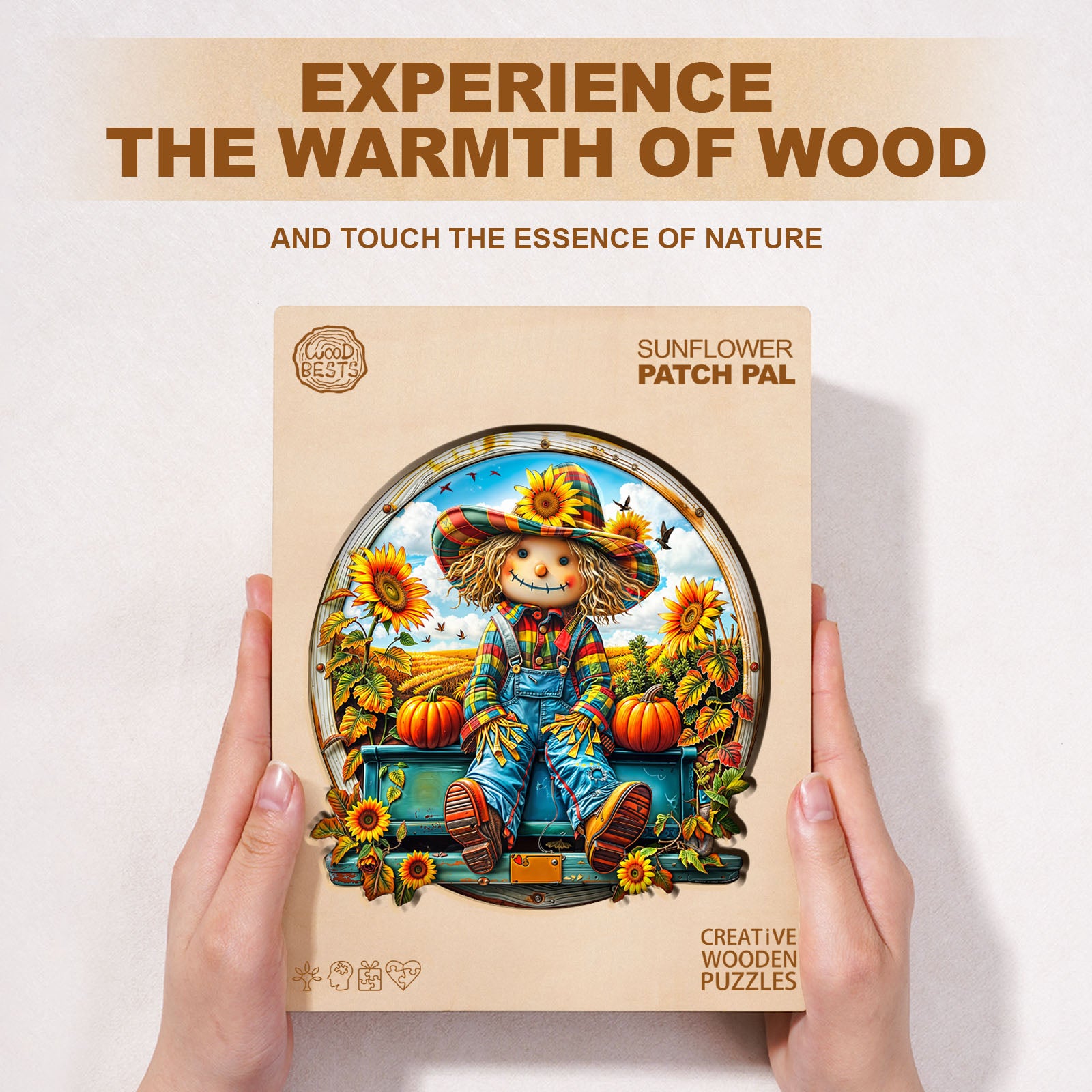 Sunflower Patch Pal Wooden Jigsaw Puzzle