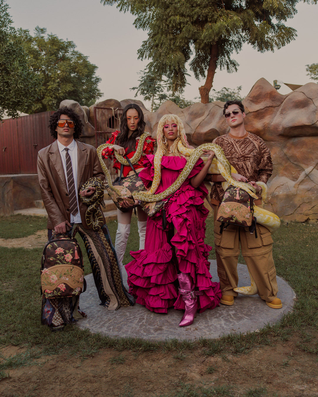 AI DREAMERS GARDEN CROSSOVER CLUTCH