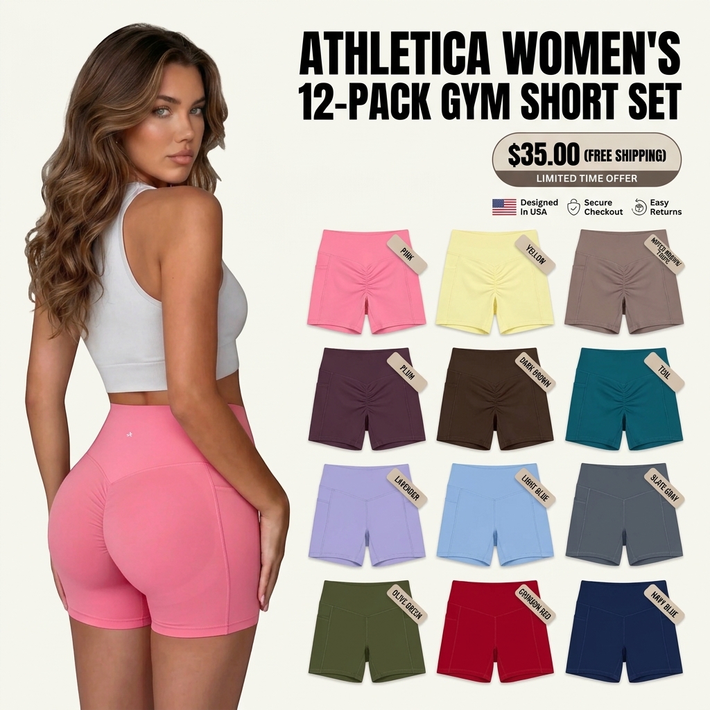 Women's High Waisted Sculpting Biker Shorts