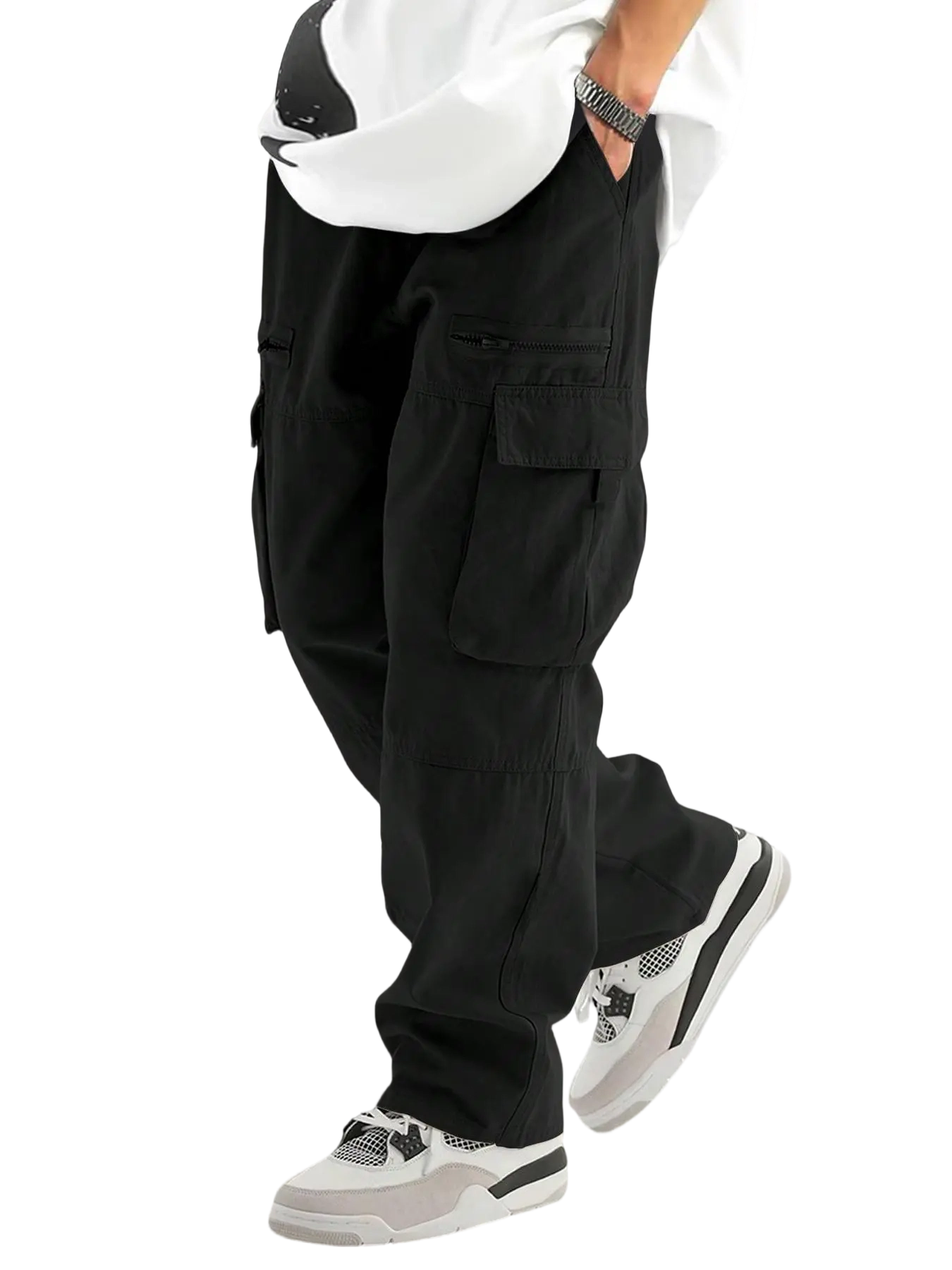 Everyday Utility Cargo Pants (Unisex Loose Fit)