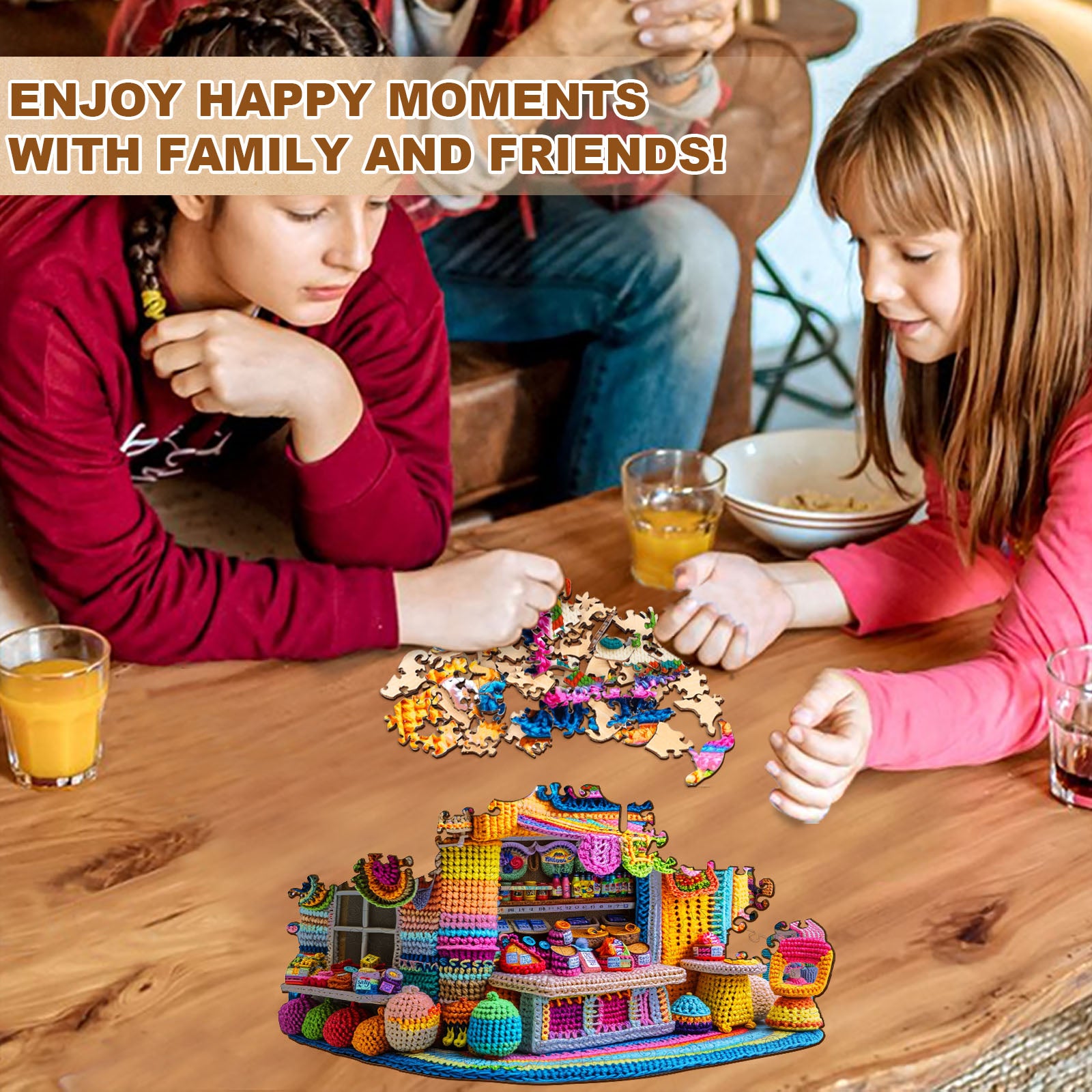 Knitting Shop Wooden Jigsaw Puzzle