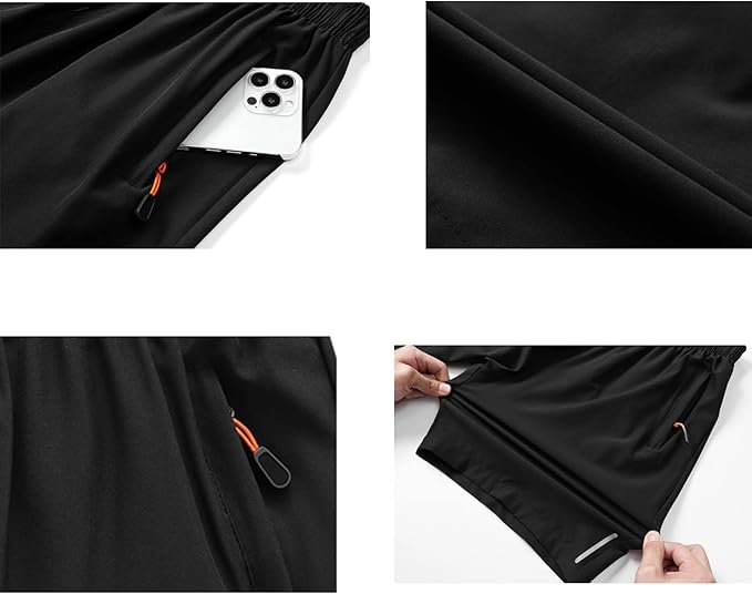 🌴🌴🌴Men's Breathable 3/4-Length Cargo Shorts with Zipper Pockets