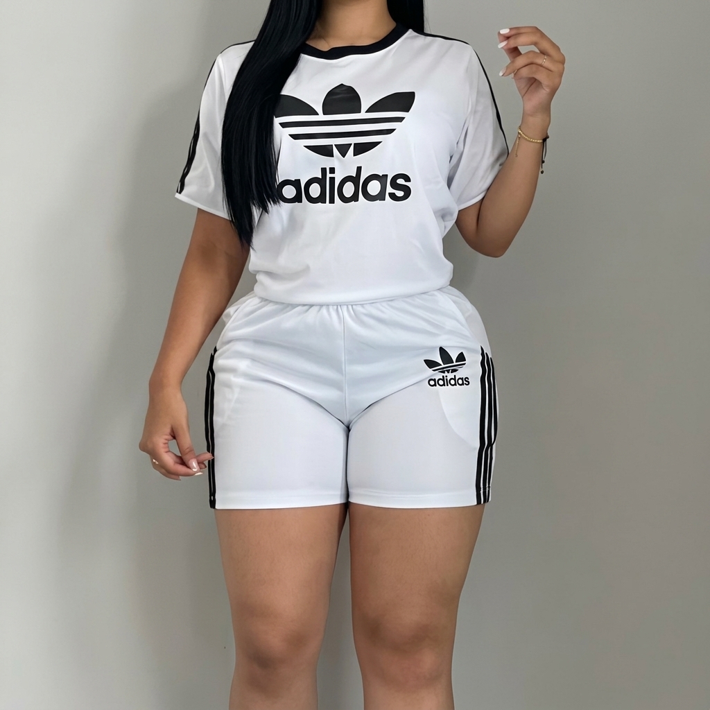 🔥Selling Fast -Women’s 2 Piece Athletic Shorts Set – Casual Loose Tee & High Waist Biker Shorts Outfit | Summer Sporty Lounge Set