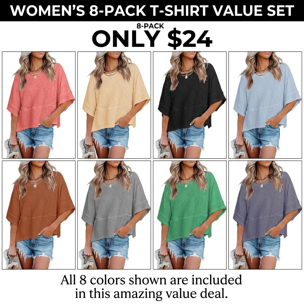 Women's Batwing Half Sleeve Top