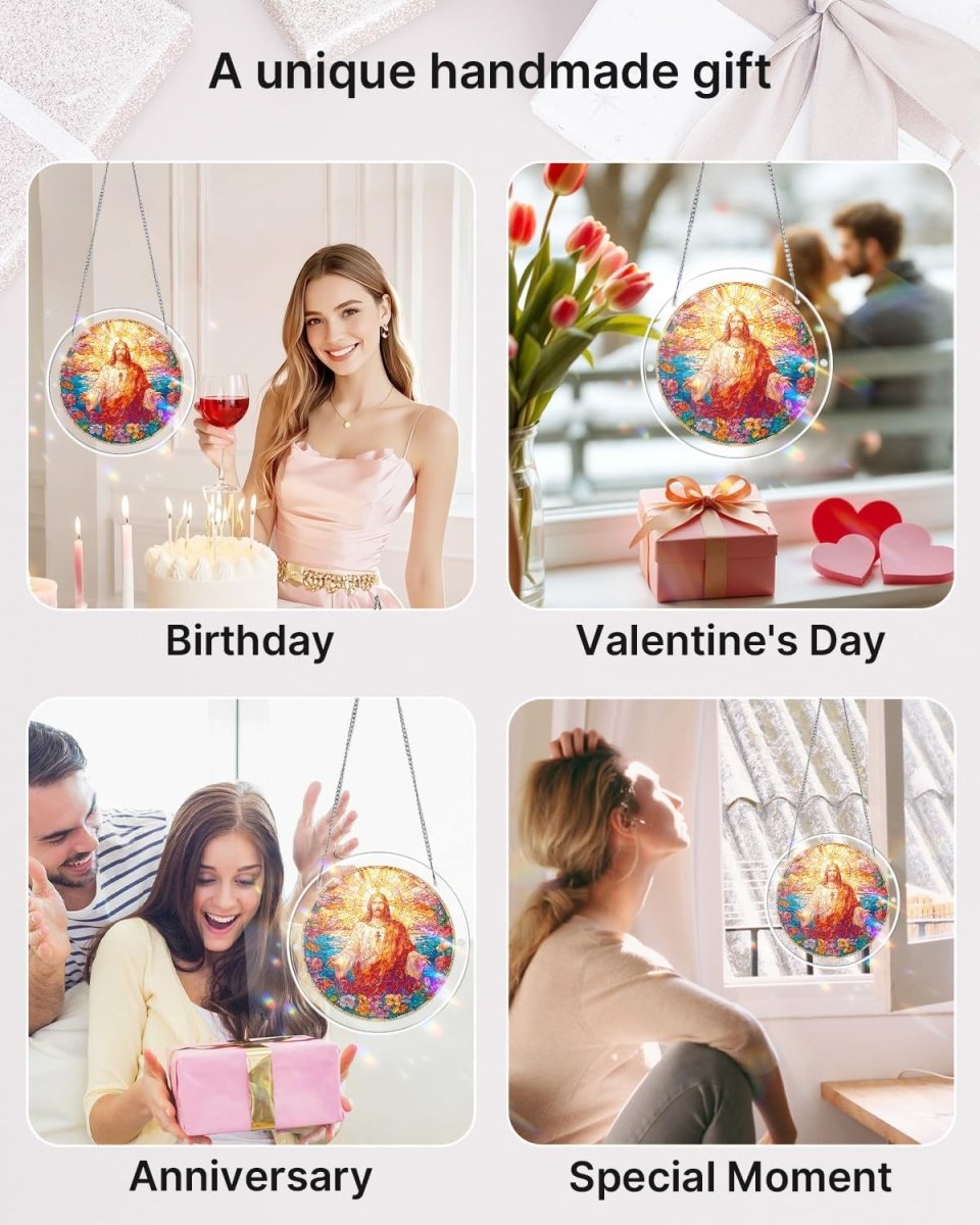 Acrylic Jigsaw Puzzle Suncatcher - Holy Light of Jesus