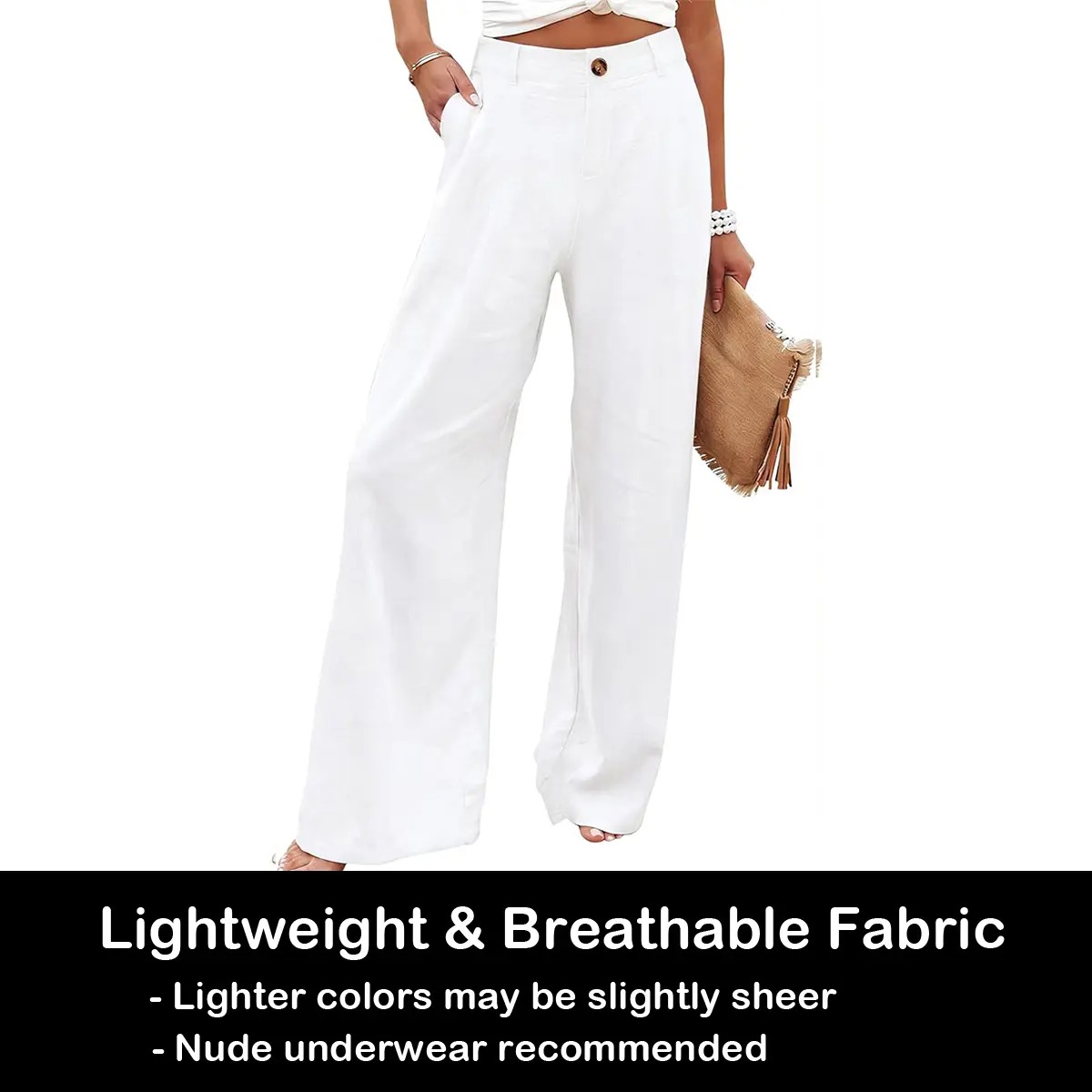 Women's High Waist Wide Leg Pants