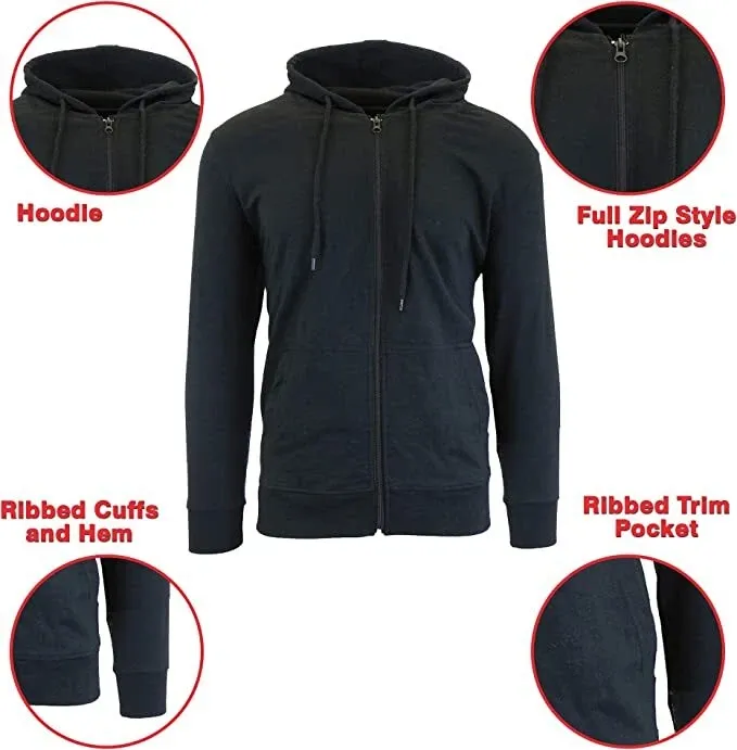 Boys’ Fleece-Lined Hoodie & Jogger Set, Multipack