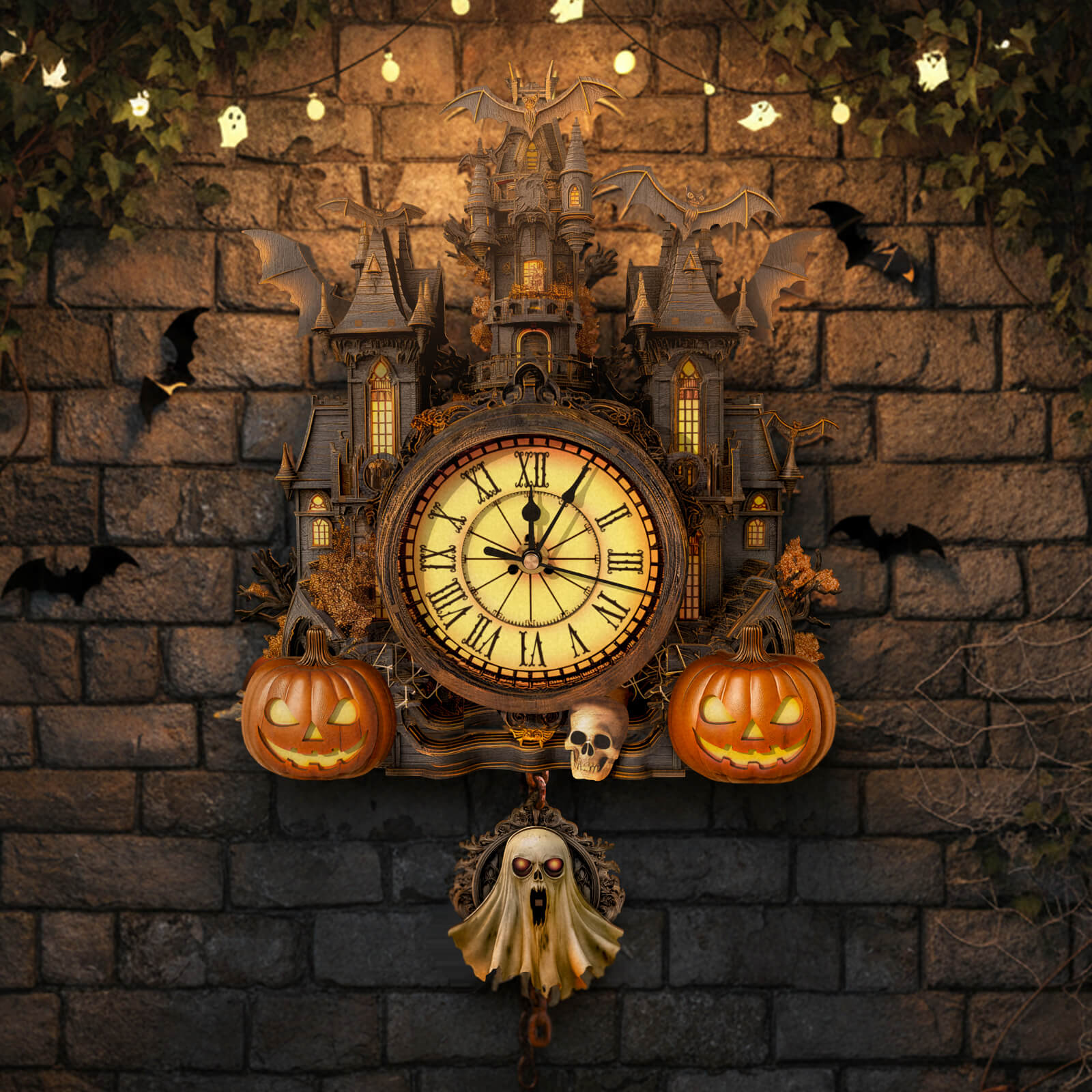 Mysterious Castle– DIY Wooden Clock, 3D Puzzle Craft Kit