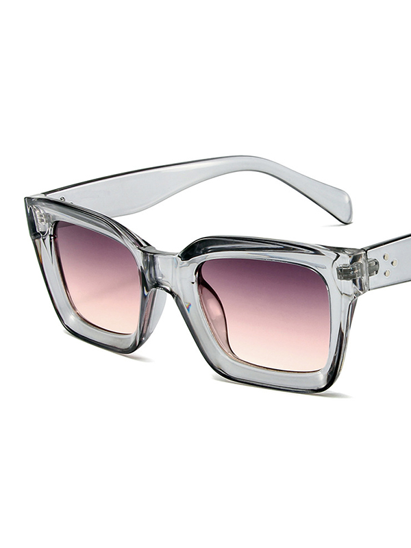 Geometric Sun-Protection Sunglasses Accessories