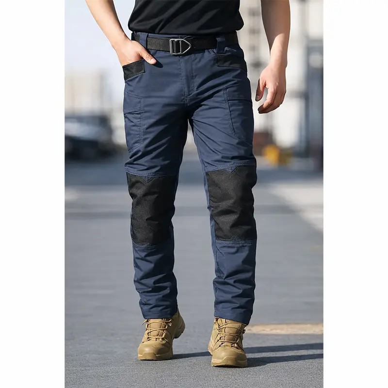 Men's Tactical Work Pants are equipped with a stretched waistband and pockets