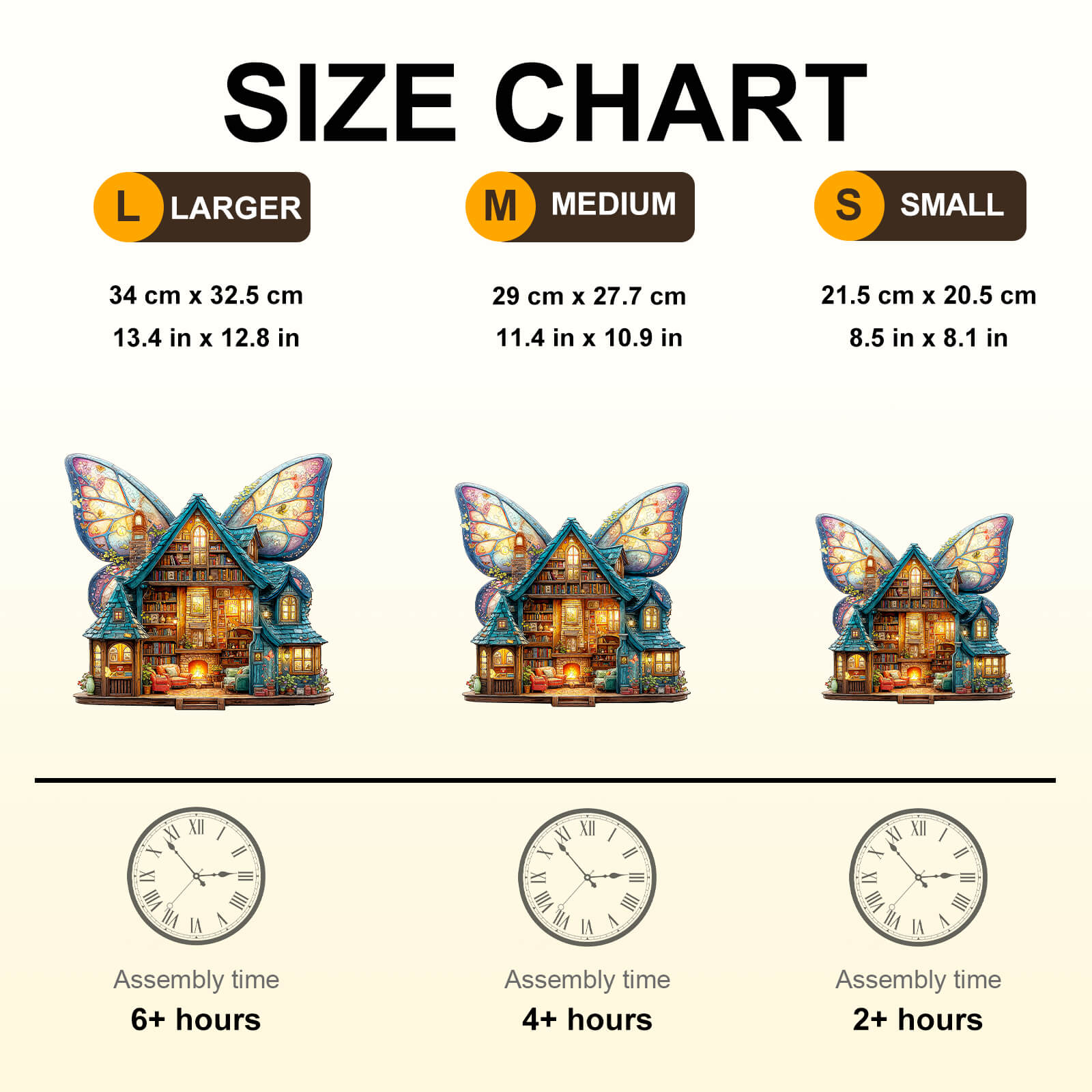 Butterfly Fairy House Wooden Jigsaw Puzzle