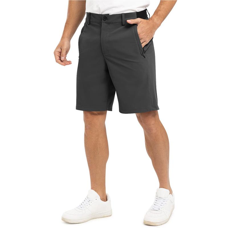 Men’s 9” Quick-Dry Stretch Golf & Work Shorts – Lightweight Casual Shorts with 3 Pockets