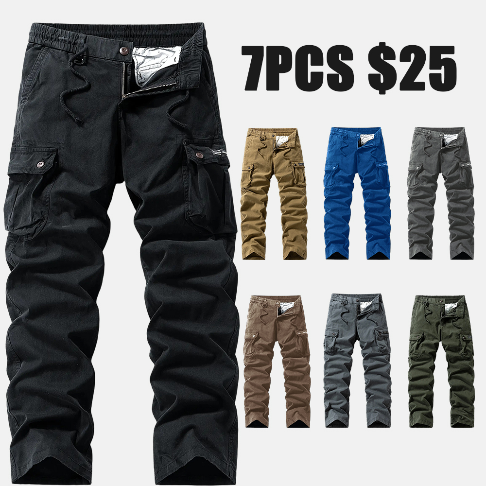 Washed Vintage Loose Tapered Work Pants - Classic Fit, Versatile for Work & Casual, Unique Vintage Wash Finish