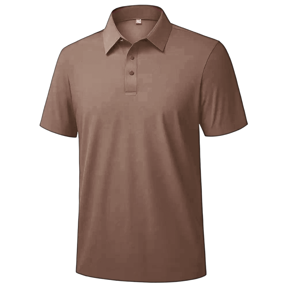 Men's Pique Polo Shirt Dry Fit Golf Shirts Short Sleeve Moisture Wicking Slightly Stretchy Casual Business Wear