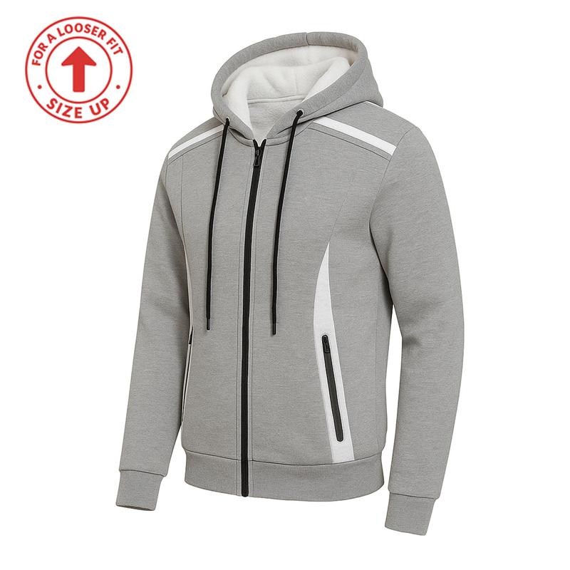 Men’s Heavyweight Sherpa Fleece-Lined Tech Zip Hoodie