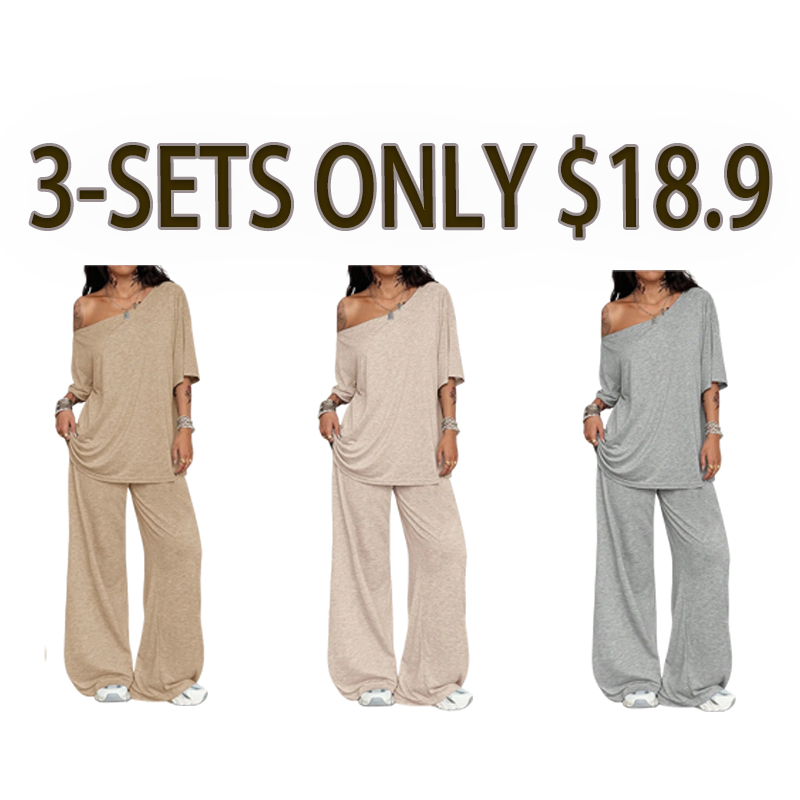 Women's Wide-Leg Lounge Set