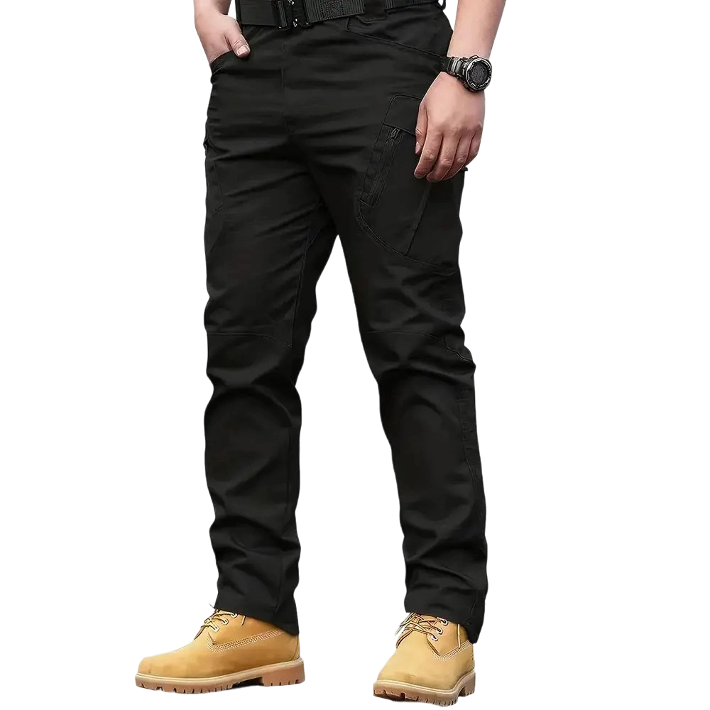 Men's Beige Tactical Cargo Pants - Durable Utility Work & Outdoor Pants
