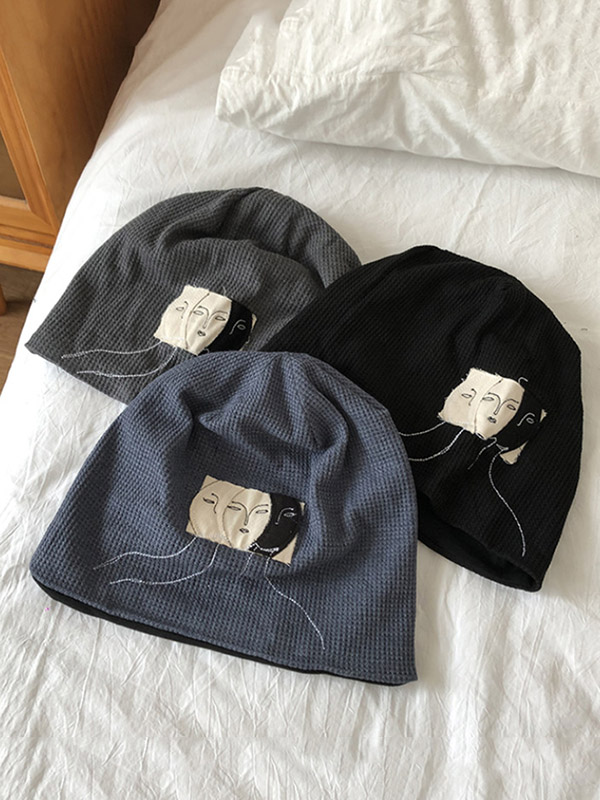 Original Casual Cool Applique Knitting Hat