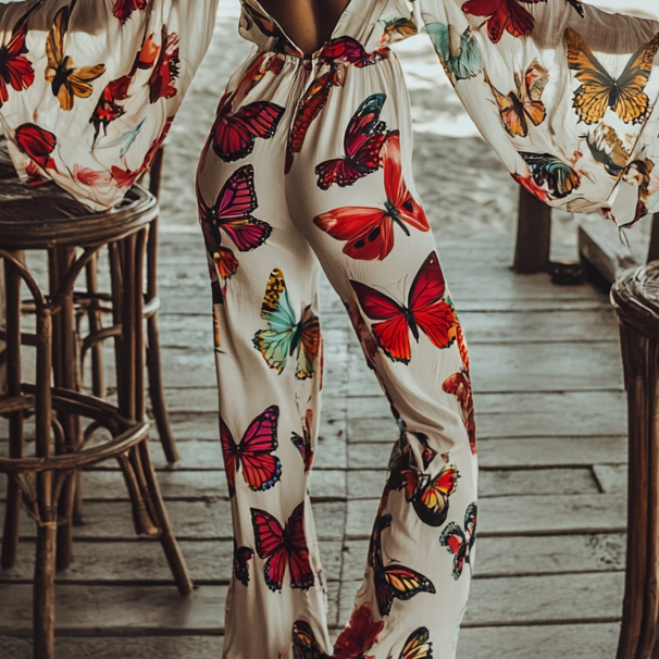 Ladies Backless Casual Jumpsuit 8f5a