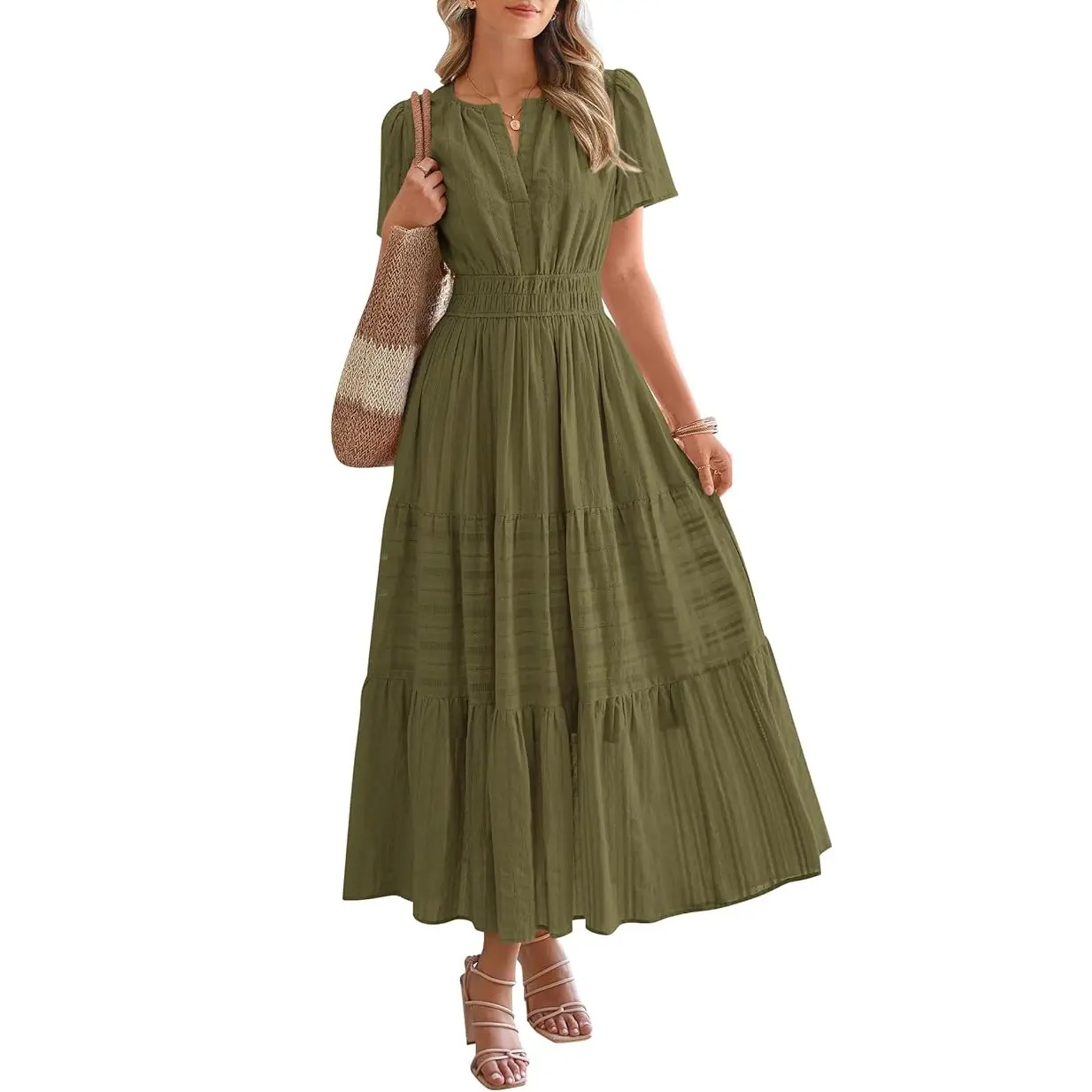 🔥Easter Sale!Women’s Lightweight Boho Maxi Dress with Pockets