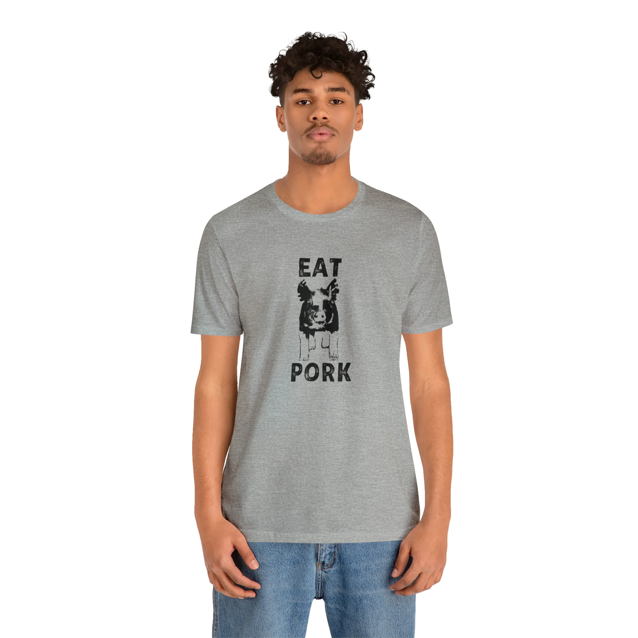Eat Pork Unisex Jersey Short Sleeve Tee