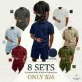 Men’s Polo Shirt & Drawstring Shorts Set – Breathable Casual 2-Piece Outfit