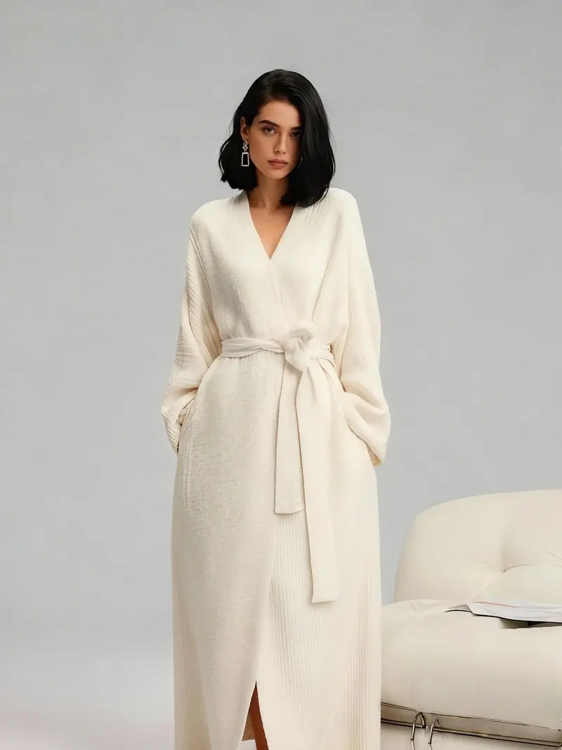 Women's Double-Sided Fleece Robe