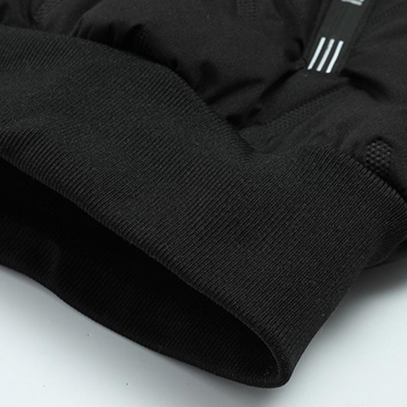 Men's Autumn Winter Fleece Cotton Jacket Hooded Coat With Hoodie Men Straight Pants