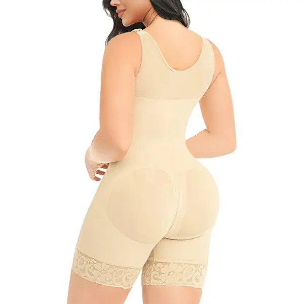 Women's Colombian-Style Full Body Shaper with Tummy Control & Butt Lifter (Hook Closure)