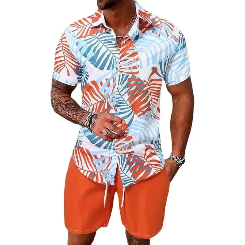 Men's Tropical Print 2-Piece Set