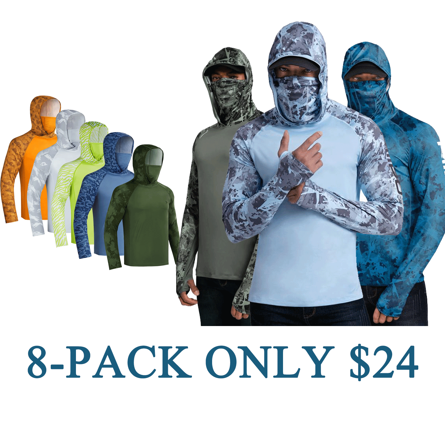 ☀️Men’s UPF 100 Sun Protection Hoodie with UV Detection