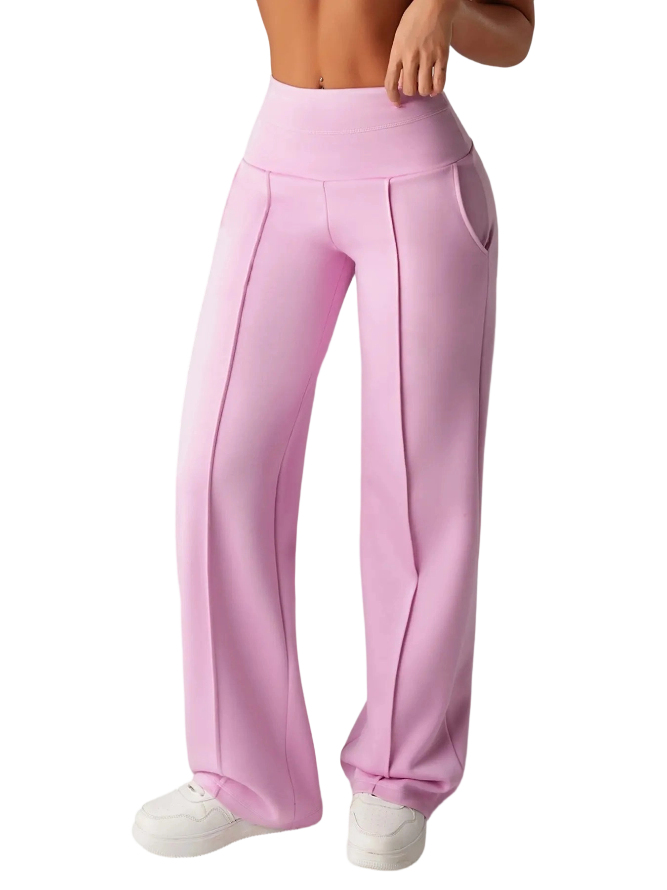 🔥Easter Sale!Women's High-Waisted Wide Leg Sweatpants with Pockets