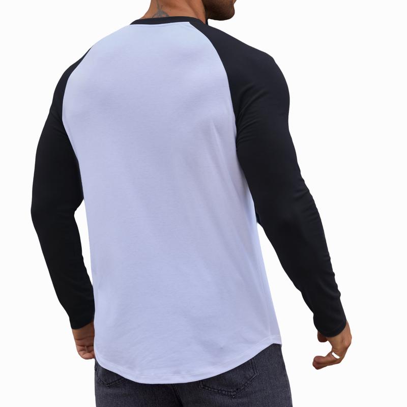 Men’s Long Sleeve Muscle Fit Longline T-Shirt