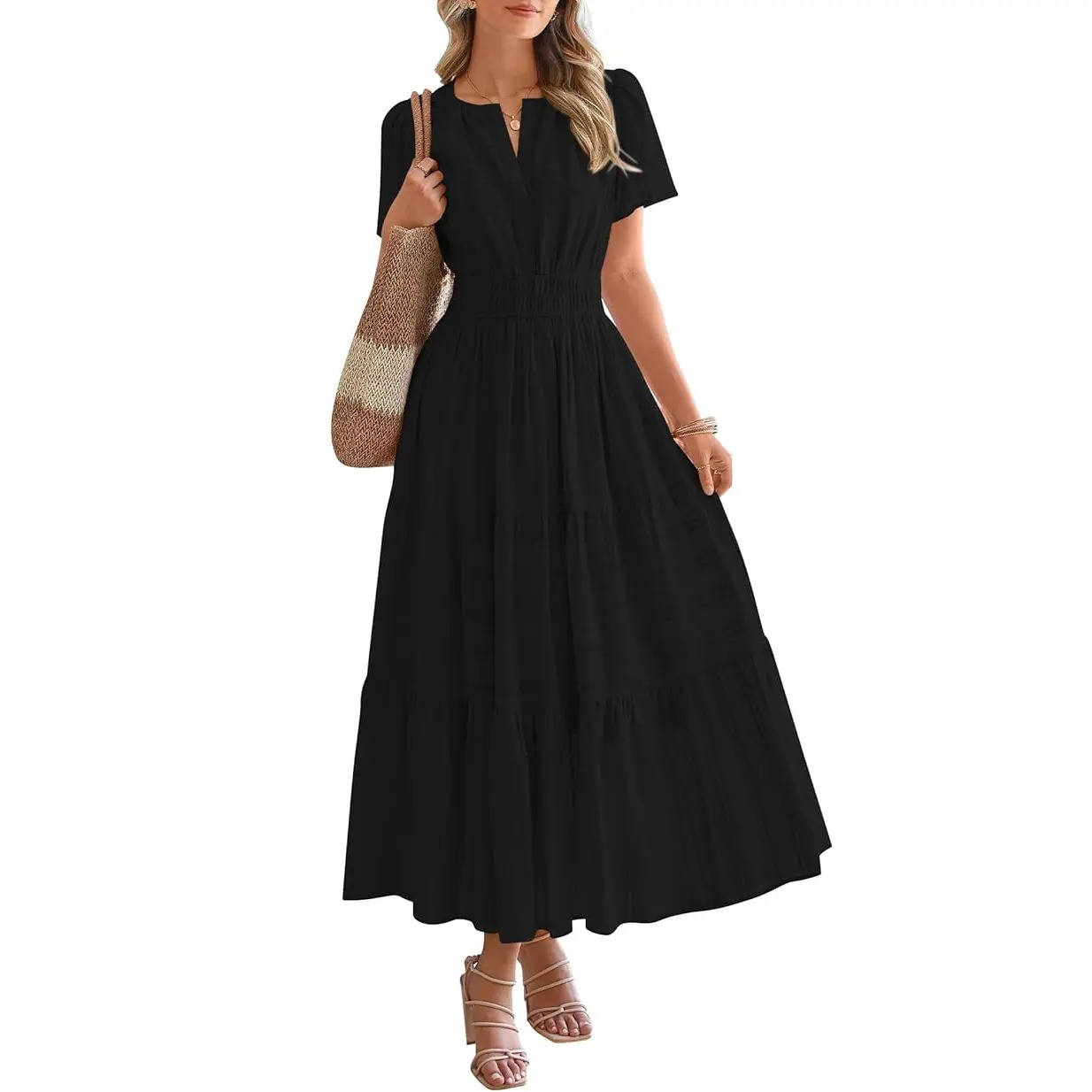 🔥Easter Sale!Women’s Lightweight Boho Maxi Dress with Pockets