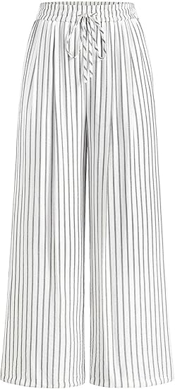 🔥Women’s Striped Palazzo Trousers