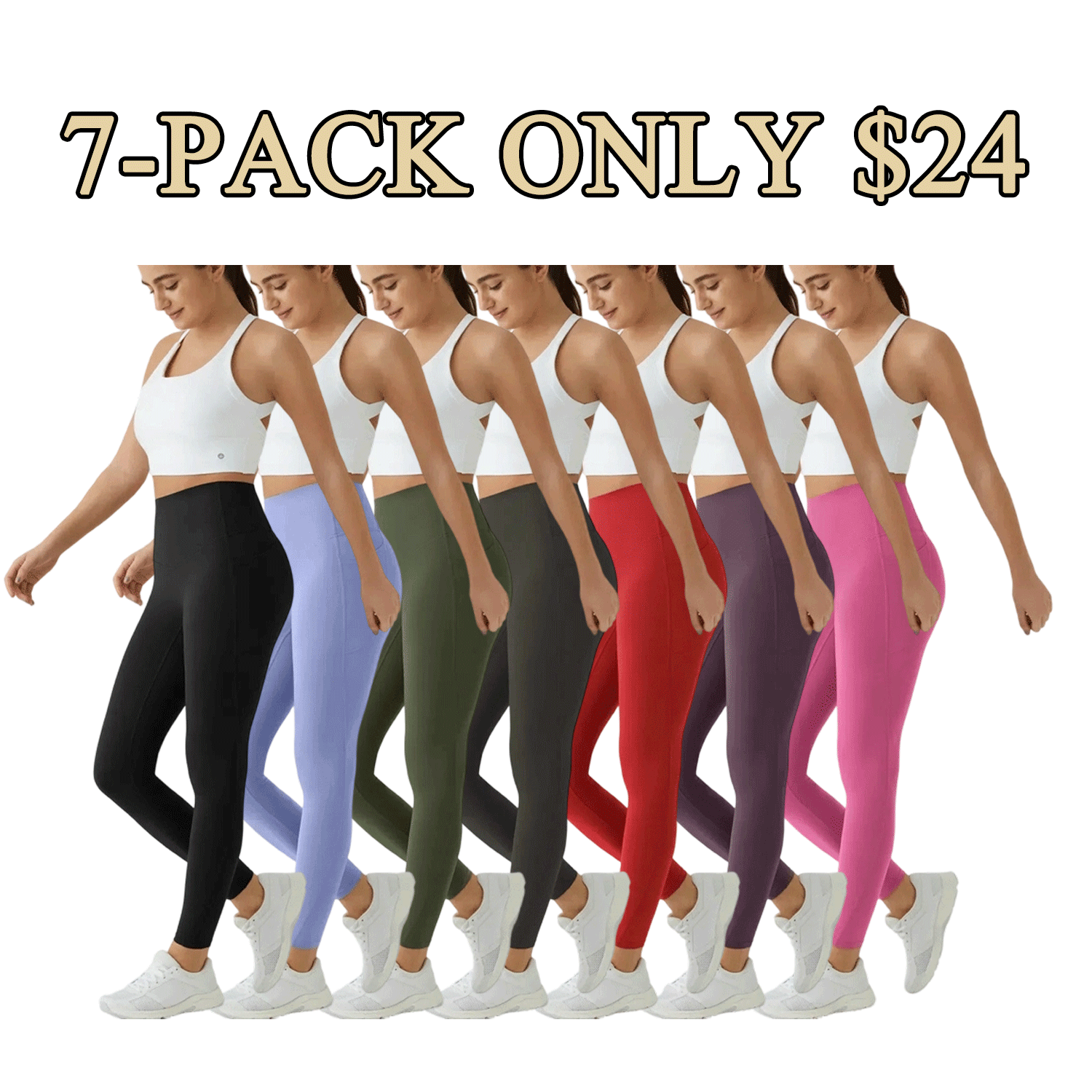 🔥High Waisted Waist Shaping Pocket Shaping Training Leggings