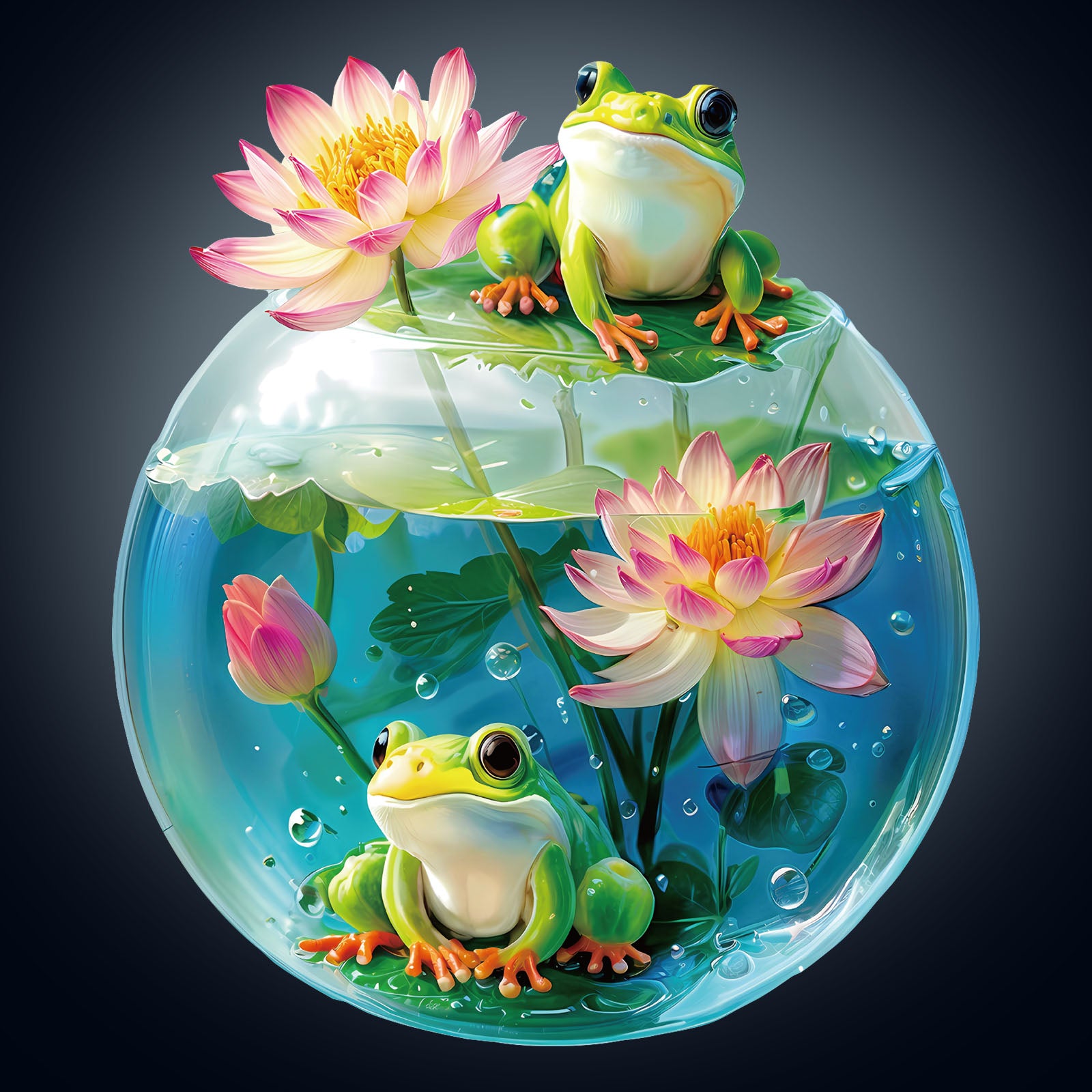 Bubble Haven Frog Wooden Jigsaw Puzzle
