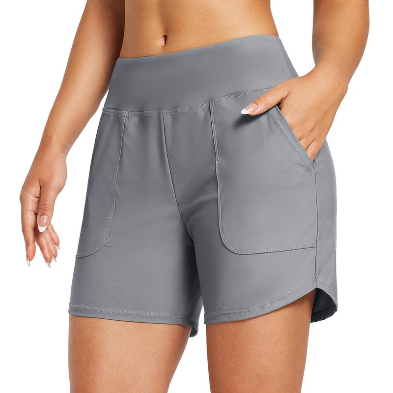 Women's 2-in-1 High-Waisted Yoga Shorts with Pockets