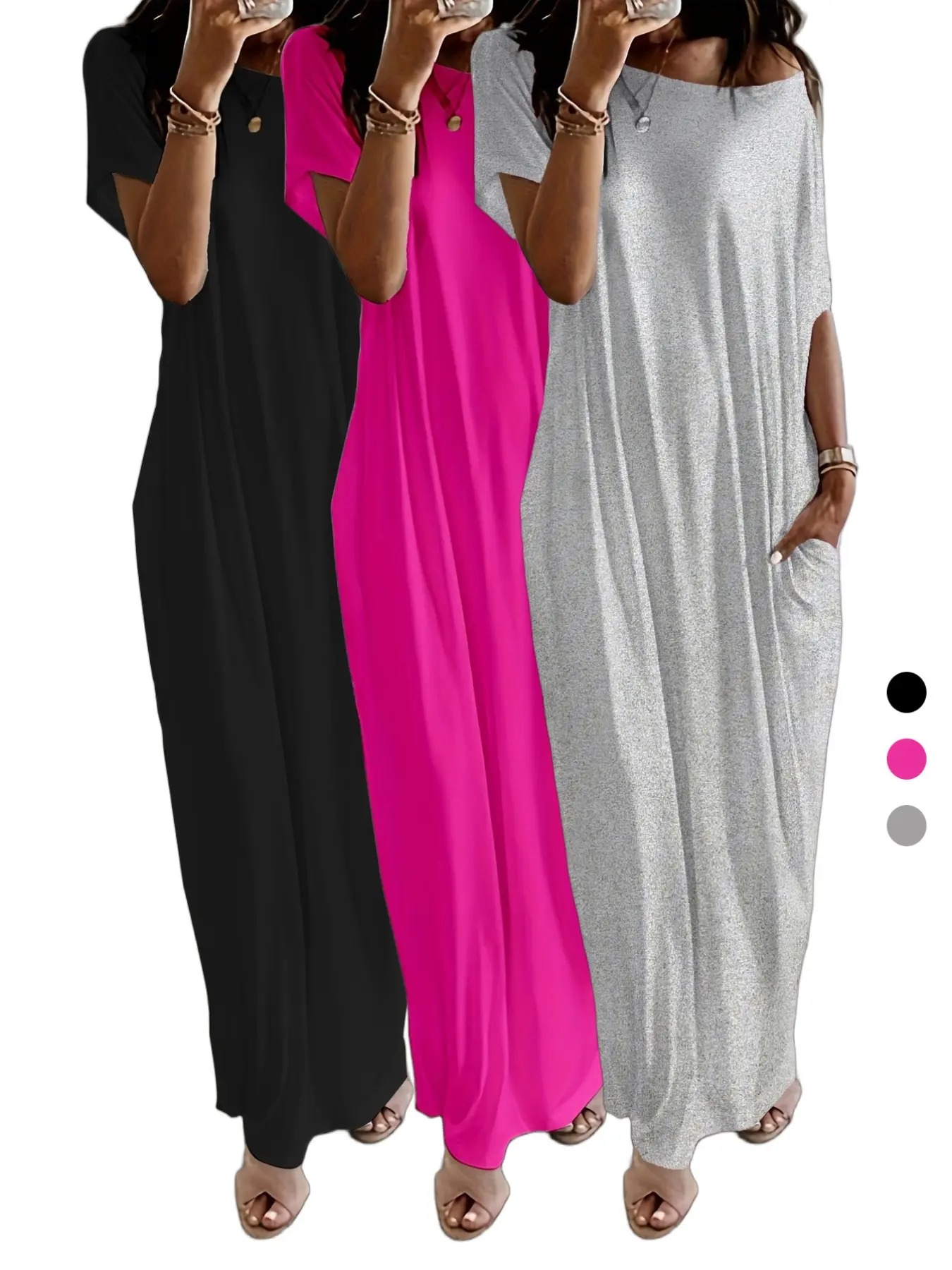 Women's Batwing Sleeve Lounge Dress