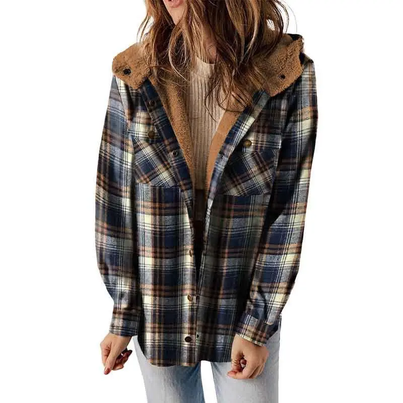 Women's plaid jacket