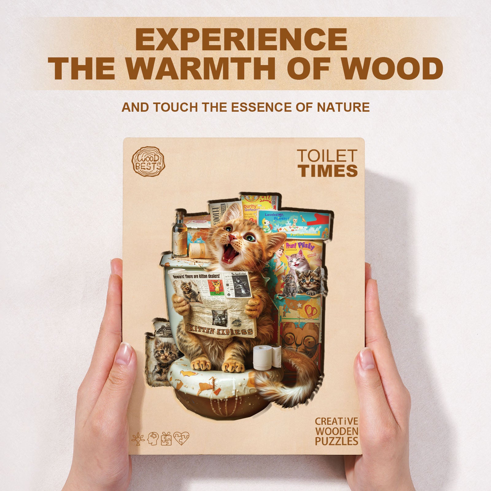 Toilet Times Wooden Jigsaw Puzzle