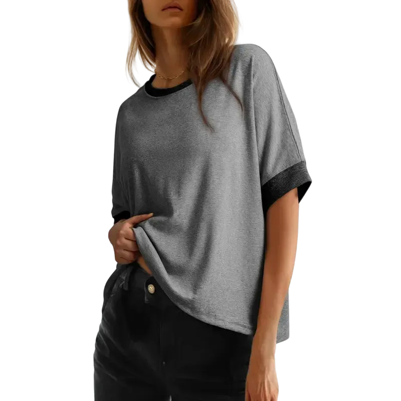 2026 New Women's Loose Fit Plus Size Basic T-Shirt