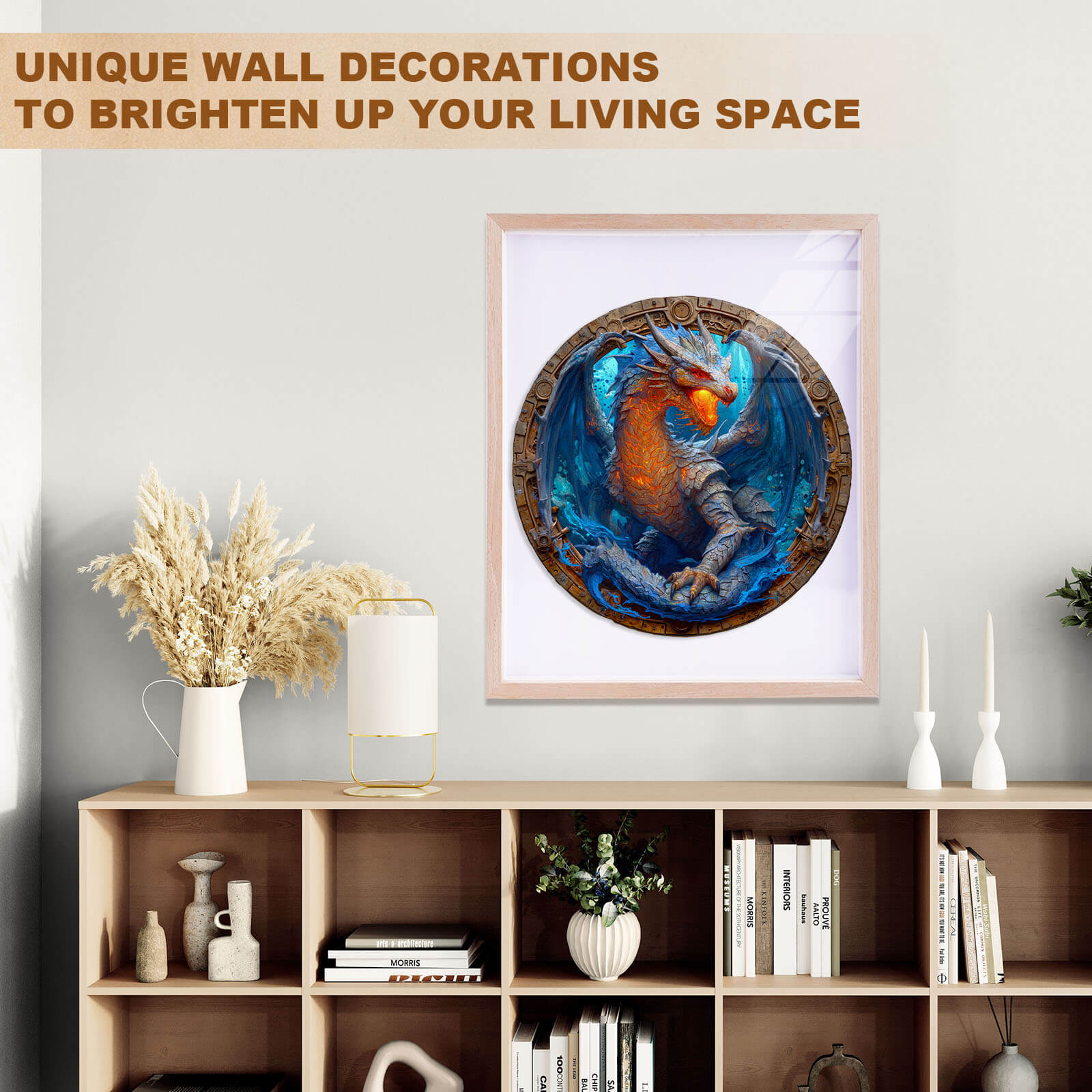 Elements Water Dragon Wooden Jigsaw Puzzle