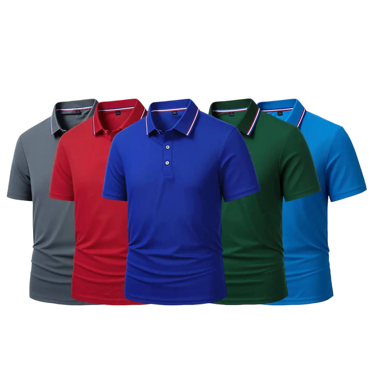 Men's Quick Dry Color Block Striped Polo Shirt, Classic Button-Down Collar Top, Trendy Casual Sports Short Sleeve Polo, Suitable for Everyday Activities, Playing Ball, Golf, Outdoor Sports
