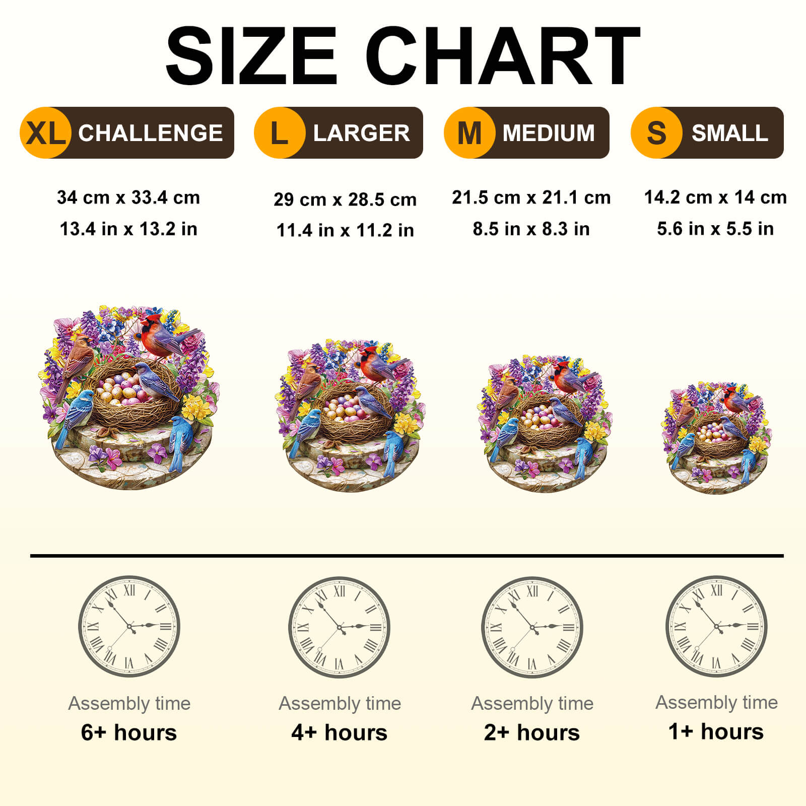 Eggflower Garden Wooden Jigsaw Puzzle